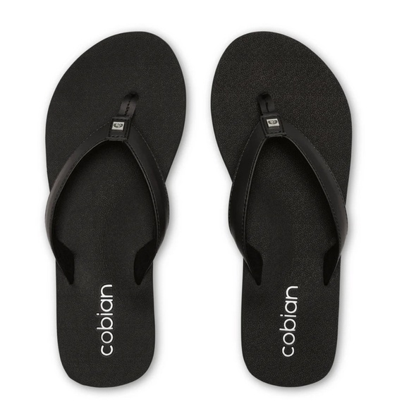 Cobian Skinny Bounce Black Flip Flops NWT size 8 - Picture 1 of 6